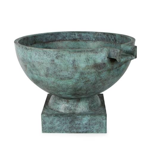 Atlantic 30" Hammered Brass Bowl - 4" Spillway