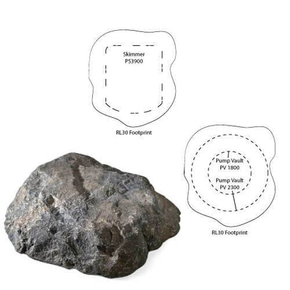 Atlantic Rock Lid - Mountain 24"L x 24"W x 5"H