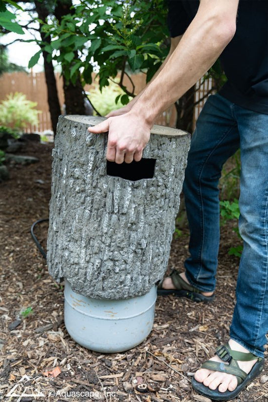 Faux Stump Propane Tank Cover