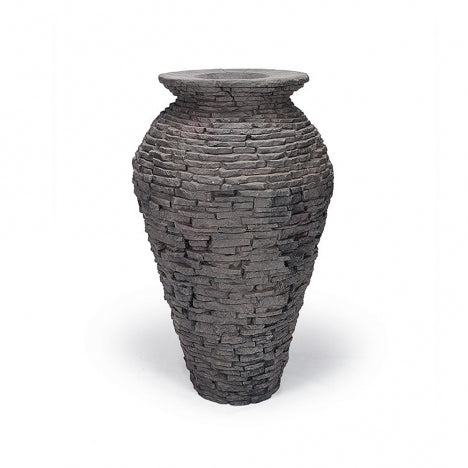 Stacked Slate Urn